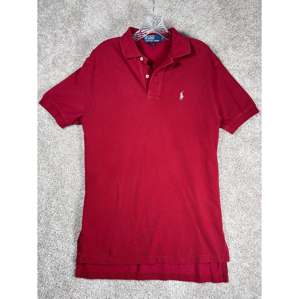 Polo Ralph Lauren Men's Red Short Sleeve Classic Fit Cotton Polo Shirt Size S